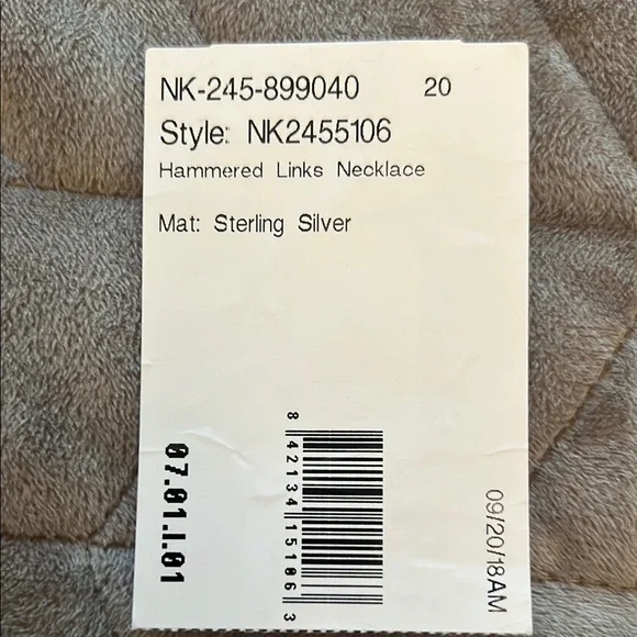 James Avery Hammered Silver Stylish Oval Link Necklace 925 Retired - Picture 13 of 16